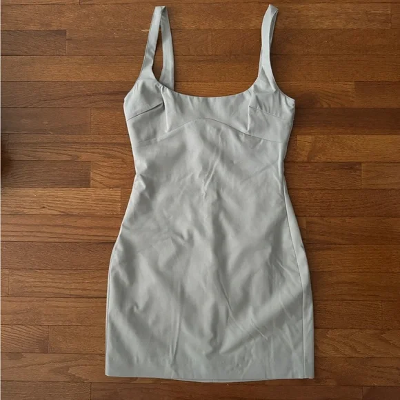 Zara Gray Sleeveless Mini Dress - Picture 3 of 3